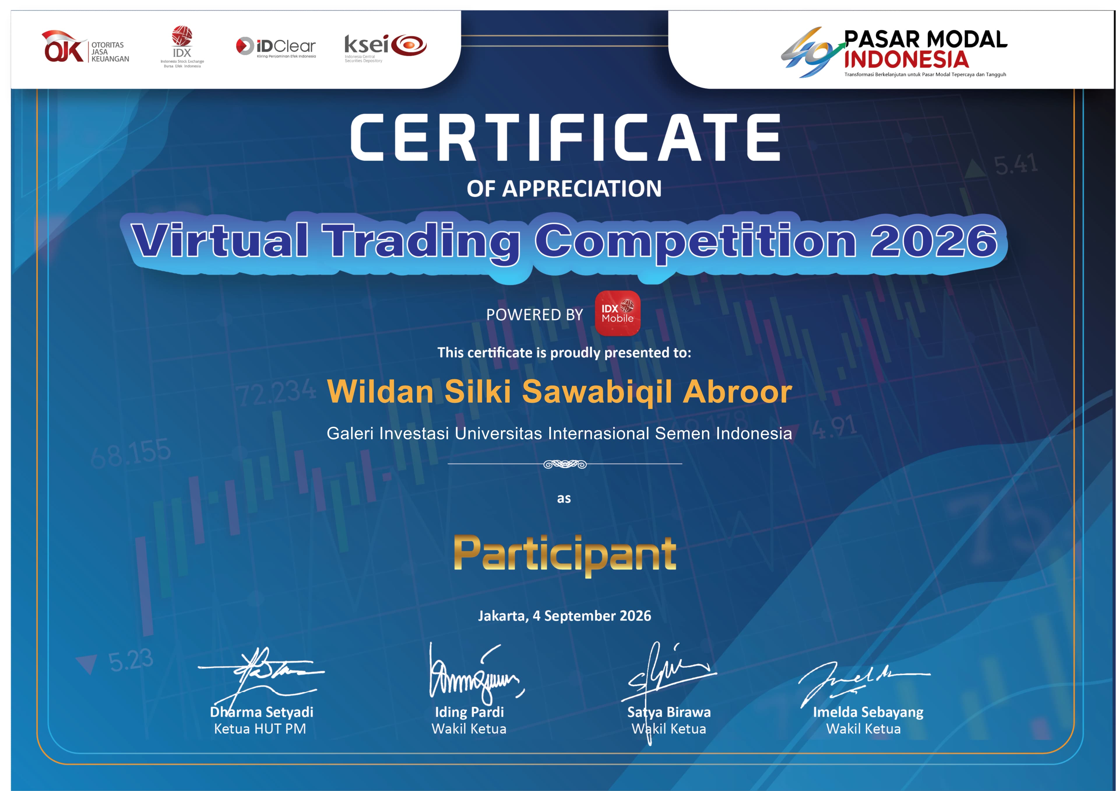Virtual Trading Competition 2026 — Indonesia Stock Exchange